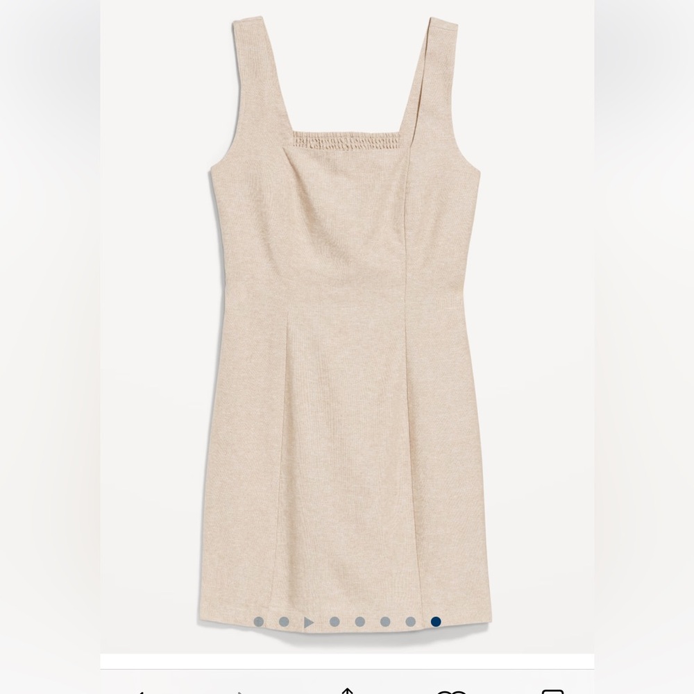 Sleeveless Linen Blend Mini Dress